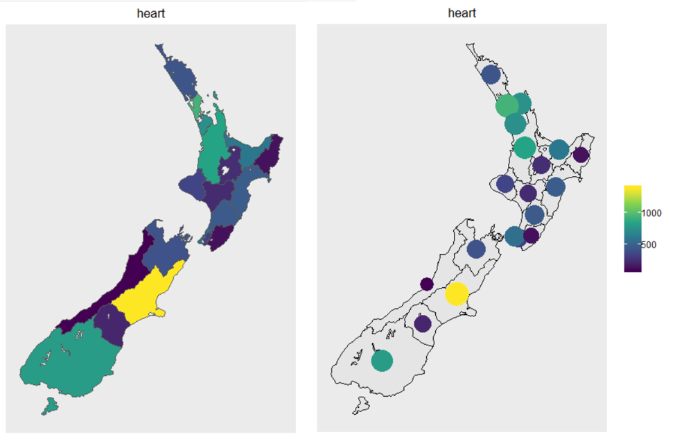 Plotting shaded maps